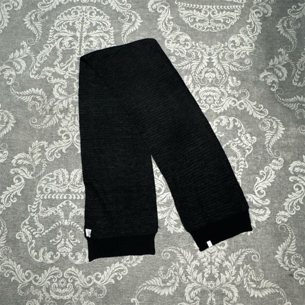 LC Waikiki Unisex Black Knit Scarf Winter Neck Warmer